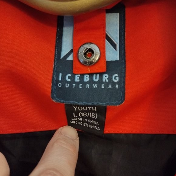 Iceburg Jacket Snow Ski Youth 16 18 Large - Picture 3 of 7